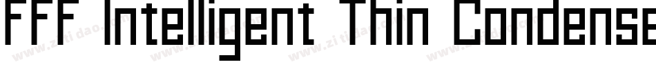 FFF Intelligent Thin Condensed字体转换